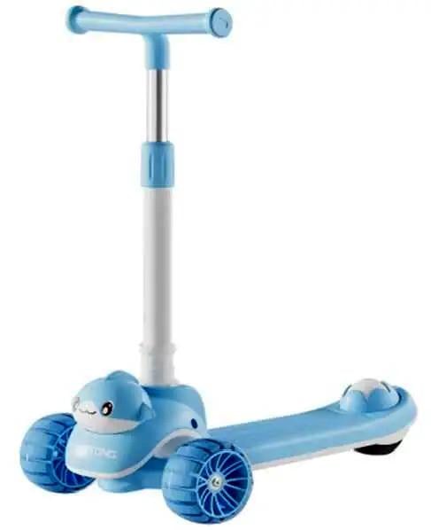 Самокат детский трехколесный Skyper с светящимися колесами Синий (32961443)