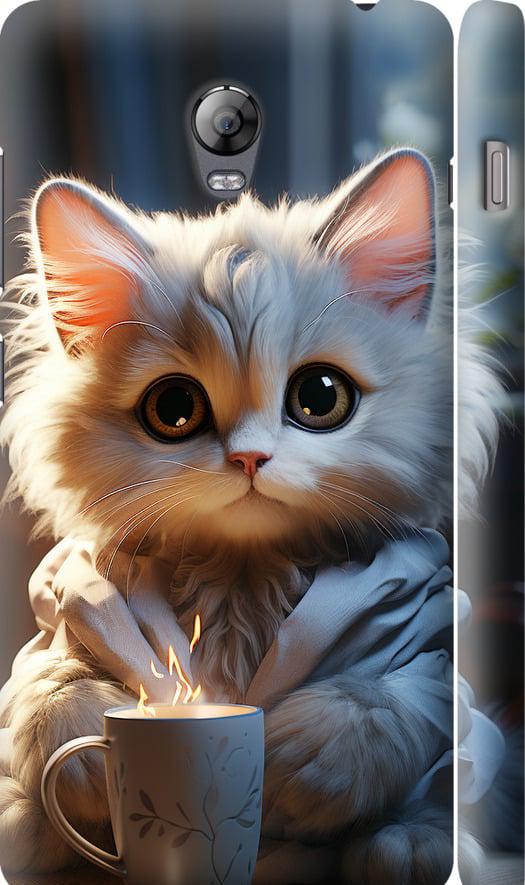 Чехол на Lenovo Vibe P1 White cat (5646m-152-42517)