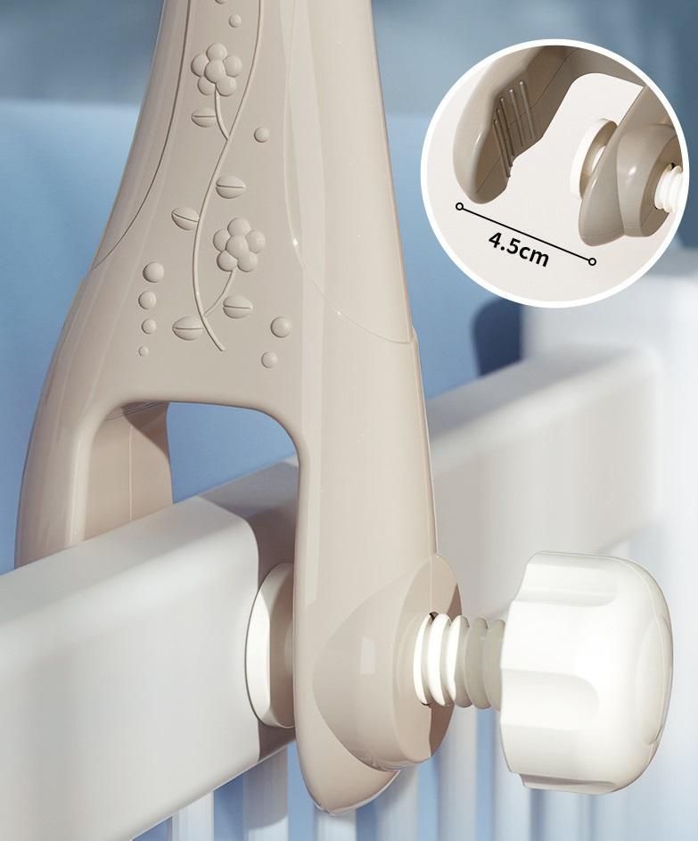 Музичний мобіль 3в1 з нічником проектором та пультом керування Бежевий - фото 4 Музичний мобіль 3в1 з нічником проектором та пультом керування Бежевий - фото 4