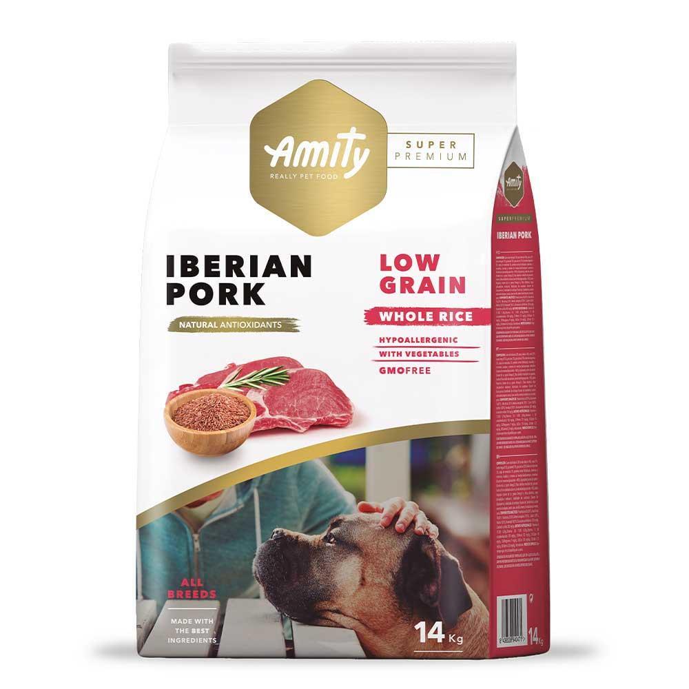 Корм низкозерновой для собак AMITY Super Premium Iberian Pork с иберийской свининой и рисом 14 кг (1630229691) - фото 1 Корм низкозерновой для собак AMITY Super Premium Iberian Pork с иберийской свининой и рисом 14 кг (1630229691) - фото 1