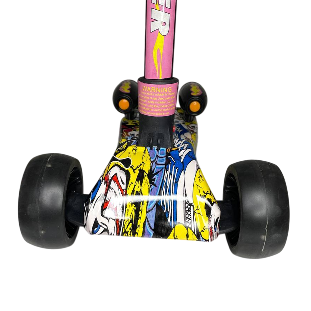 Самокат Voltronic Графіті Джокер з музикою та димом і світлом до 50 кг (НКП) - фото 5