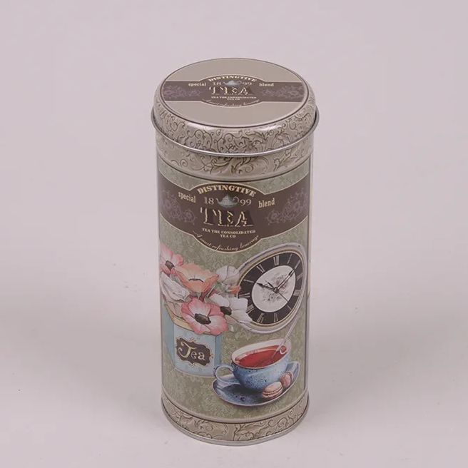Коробка металлическая круглая Flora 36082