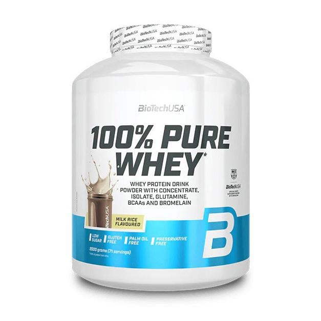 Протеин сывороточный BioTech 100% Pure Whey 2 кг Молочный рис