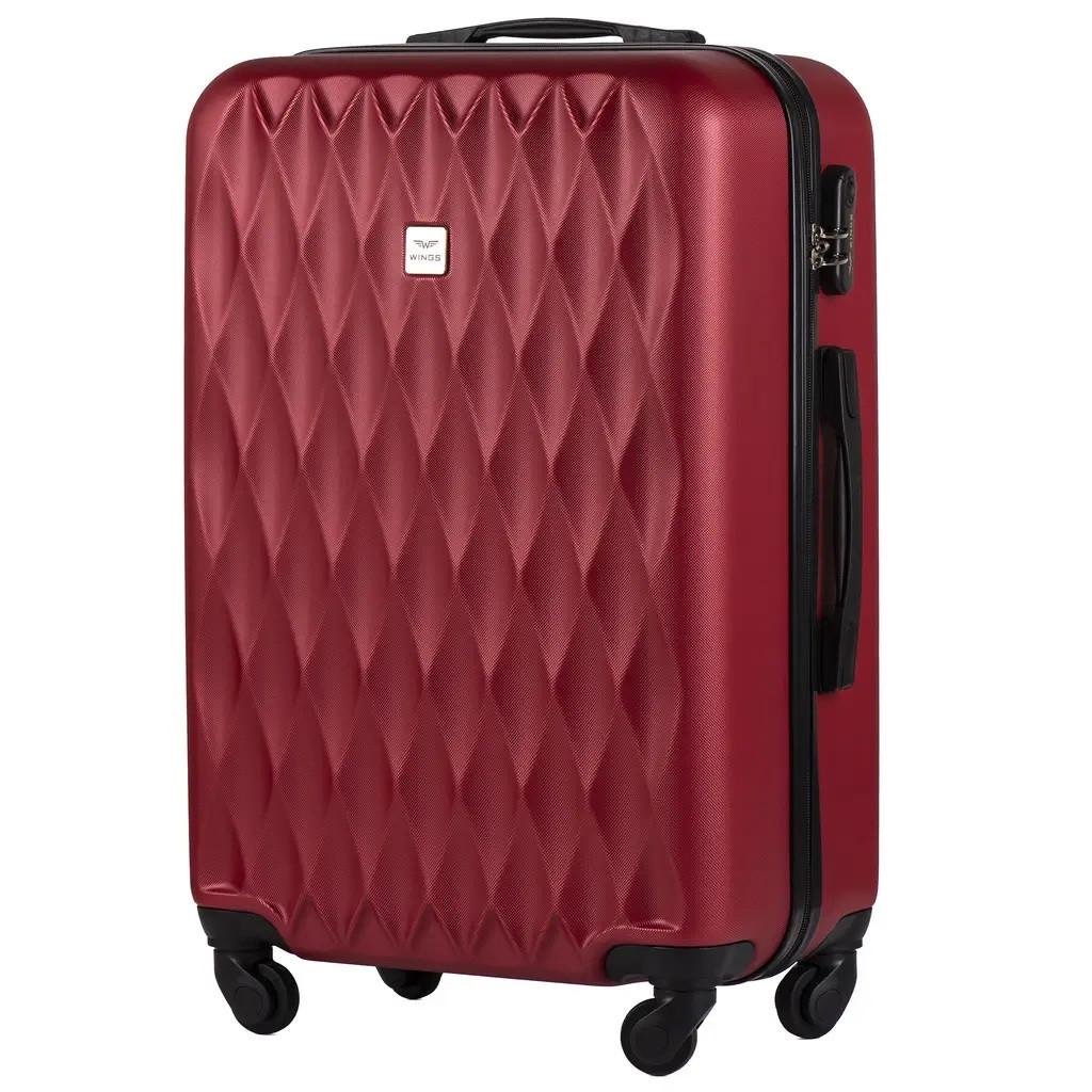 Чемодан дорожный Wings PC190 L Красный (2371523688)