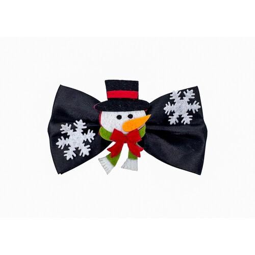 Галстук-бабочка Снеговик Seta Decor 17-989BLK Галстук-бабочка Снеговик Seta Decor 17-989BLK