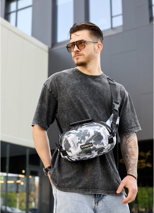 Мужская сумка Sambag Spot тканевая через плечо (11060301517)
