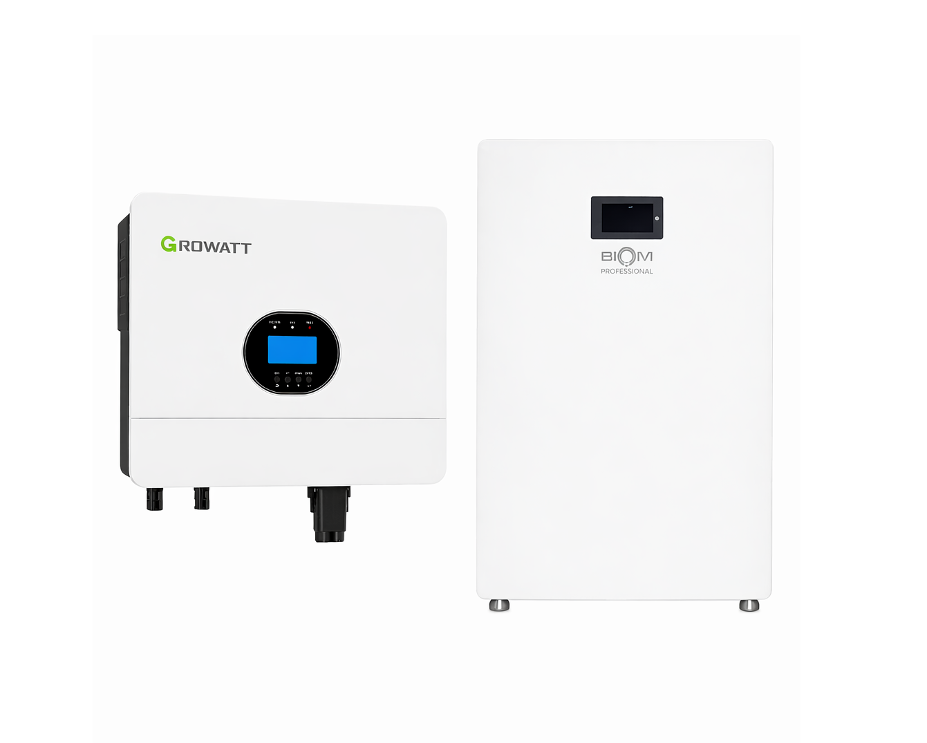 Инвертор Growatt SPF 6000 ES Plus 6 кВт и батарея Biom Professional BALFP-512200-V1 10,24 кВт·ч White (33087967)