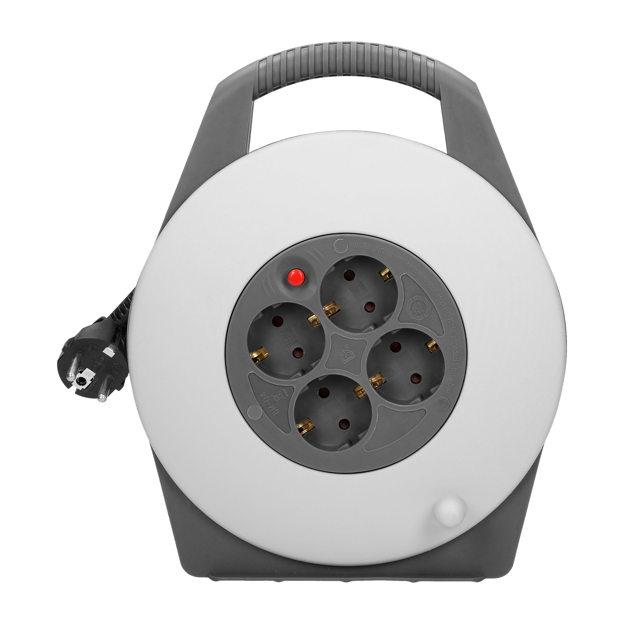 Подовжувач на котушці (переноска) на 4 розетки 10м CR-2(GS)/G VIRONE - фото 2