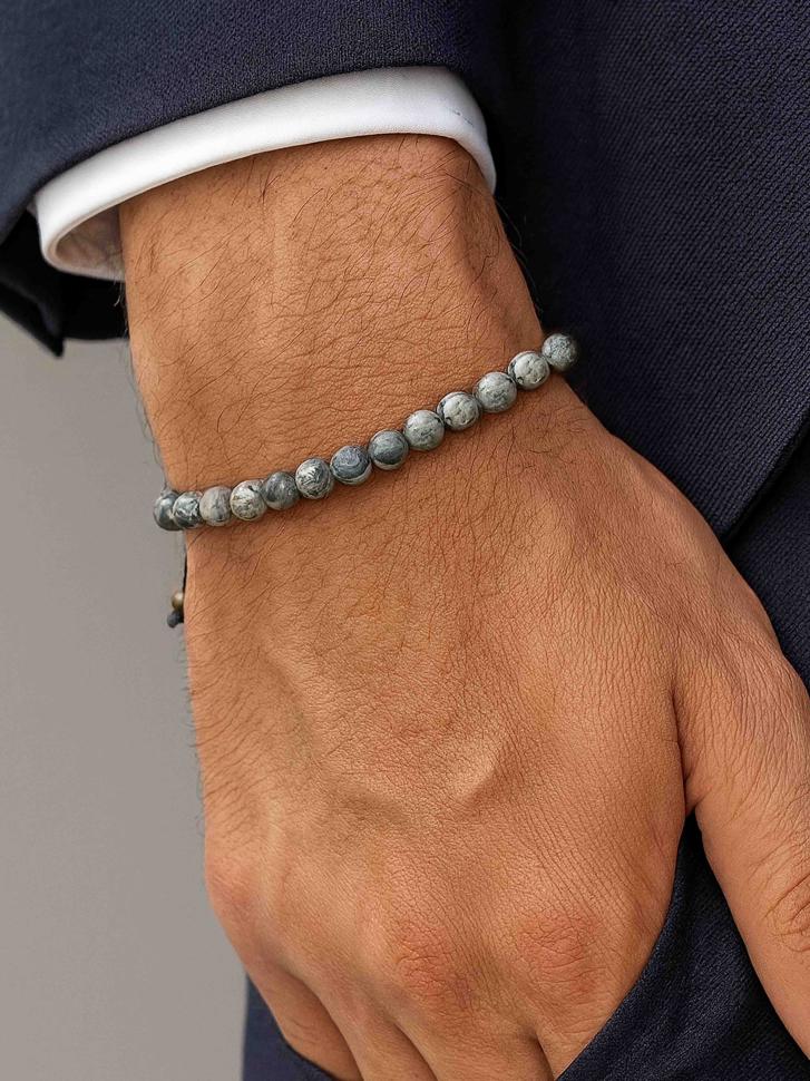 Браслет мужской из яшмы (5037) Браслет мужской из яшмы (5037)