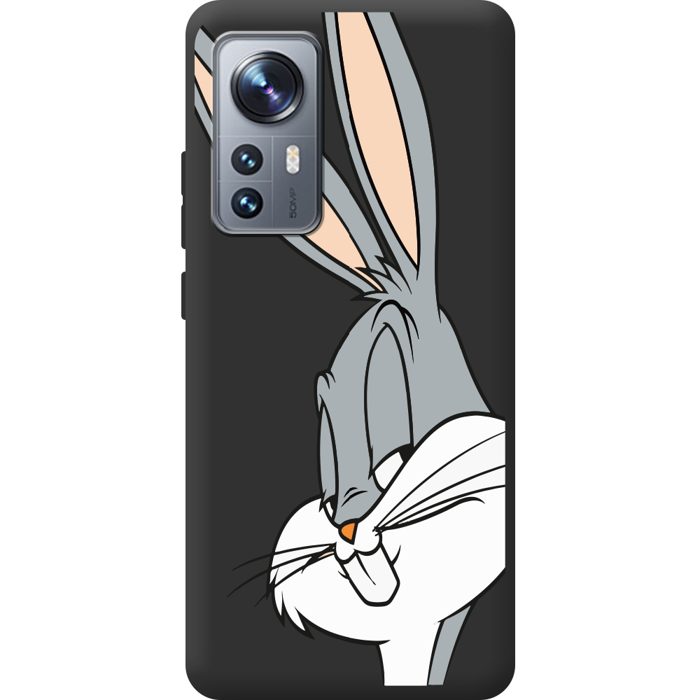 Чехол BoxFace Xiaomi 12 / 12X Lucky Rabbit Черный силикон (44529-bk81-44506)