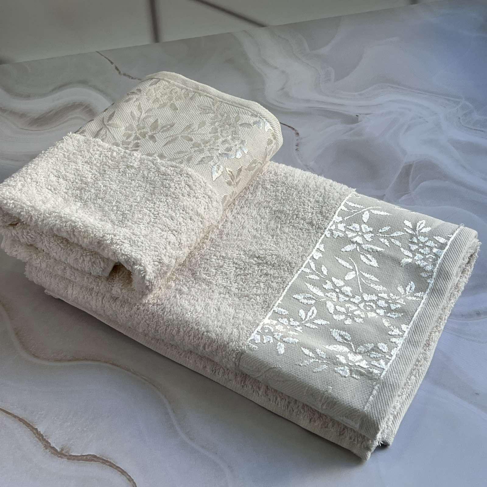 Набір рушників банне та для обличчя 70х40 см/50х90 см 2 шт. Білий (mame2v1cic1beyaz) - фото 1 Набір рушників банне та для обличчя 70х40 см/50х90 см 2 шт. Білий (mame2v1cic1beyaz) - фото 1