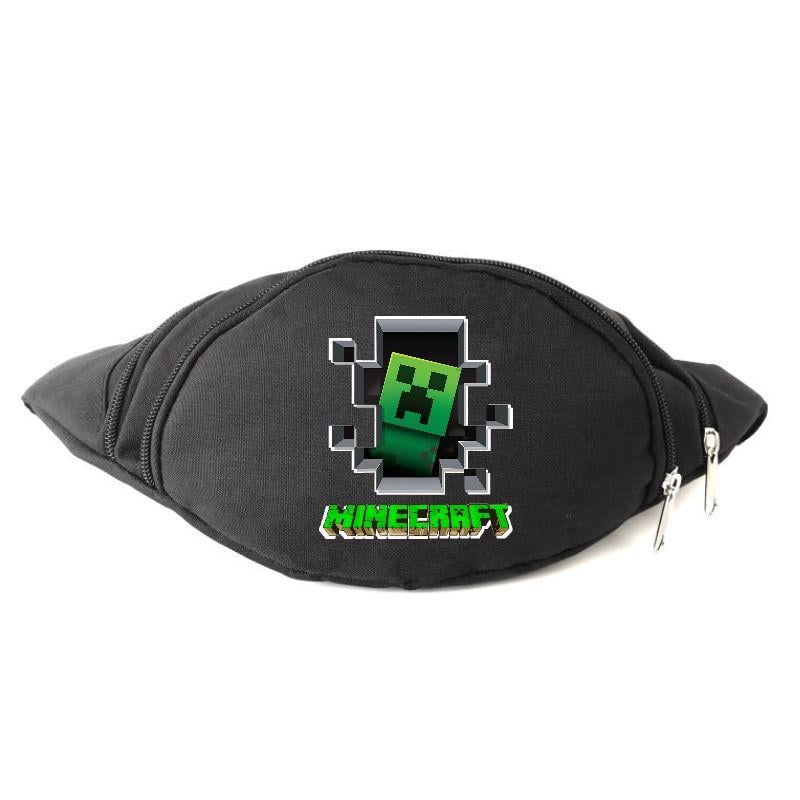 Поясная сумка-бананка Cappuchino toys Minecraft MC-Creeper Черный (1640031548) Поясная сумка-бананка Cappuchino toys Minecraft MC-Creeper Черный (1640031548)