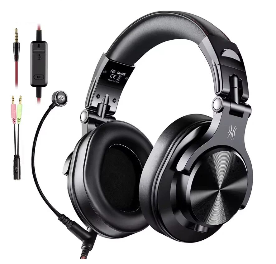 Наушники ведущие игровые OneOdio Fusion A71M с микрофоном Черный (2865209651)