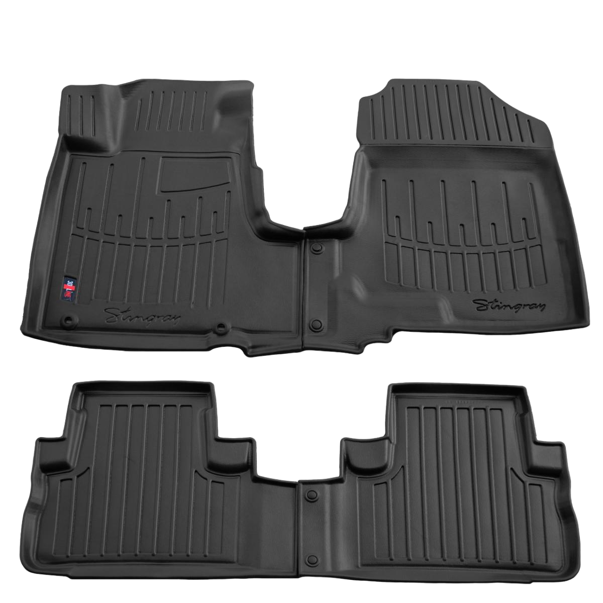 Коврики резиновые Stingray Honda CR-V 2006-2012 с бортом ТЕП 4 шт. Черный (5008044) Коврики резиновые Stingray Honda CR-V 2006-2012 с бортом ТЕП 4 шт. Черный (5008044)