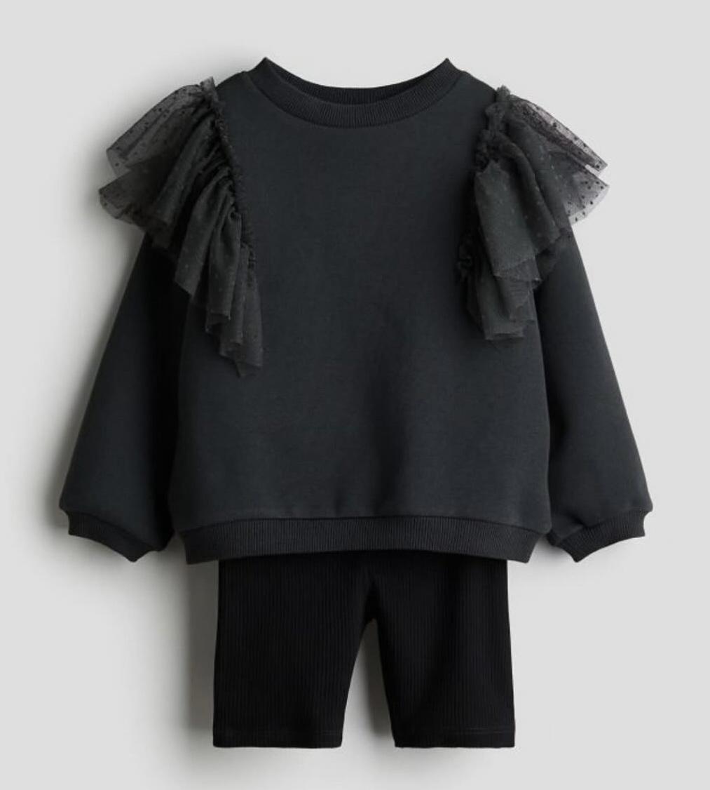 Костюм для девочки H&M 122-128 см Черный (181)