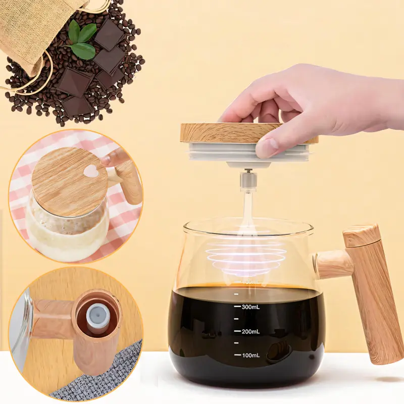 Чашка портативна електрична для змішування напоїв Coffee Stirring Cup 400 мл (6-18-2053332) - фото 3