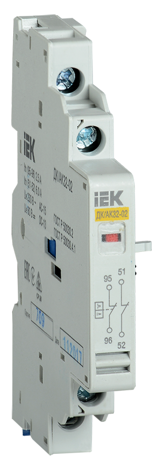 Контакт аварийный УЕК ДК/АК32-02 0,3А 2NC дополнительный (DMS11D-FA02)