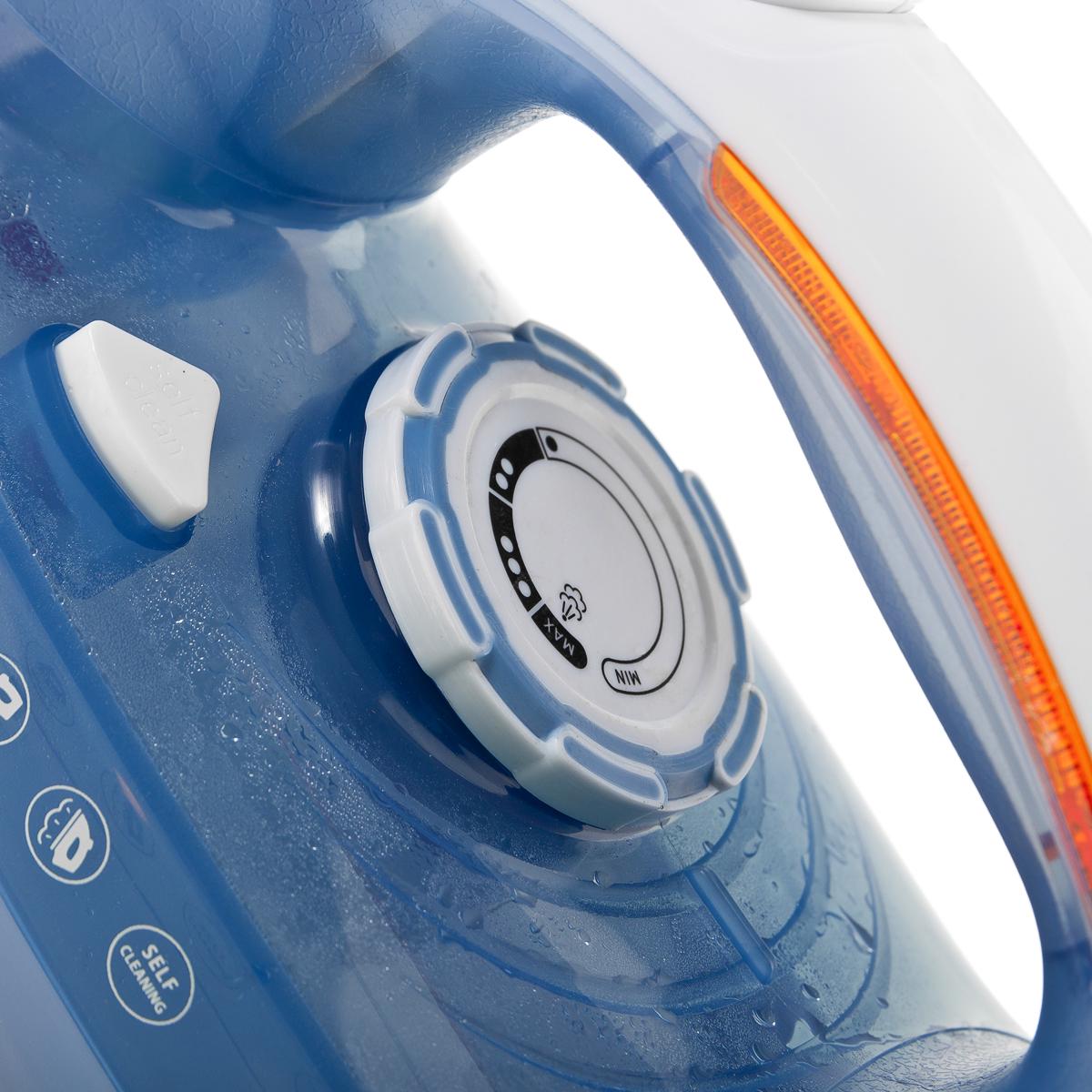 Праска First FA-5618-8 2400W керамічна підошва 400 мл White/Blue (623915) - фото 5 Праска First FA-5618-8 2400W керамічна підошва 400 мл White/Blue (623915) - фото 5