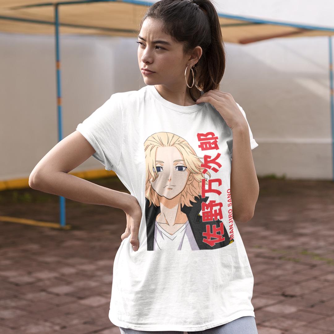 Футболка жіноча Tokyo Revengers Manjirou Sano Portrait wht L Білий (32698520)