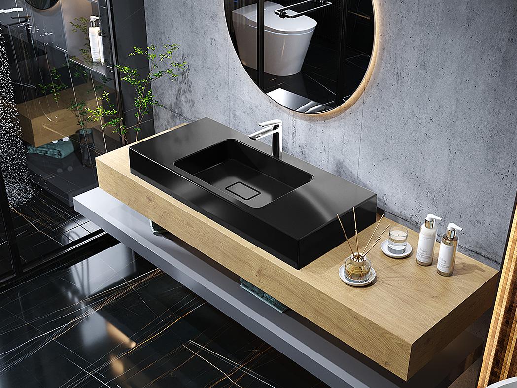 Умивальник накладний Status Trend 100 Black (31323255)