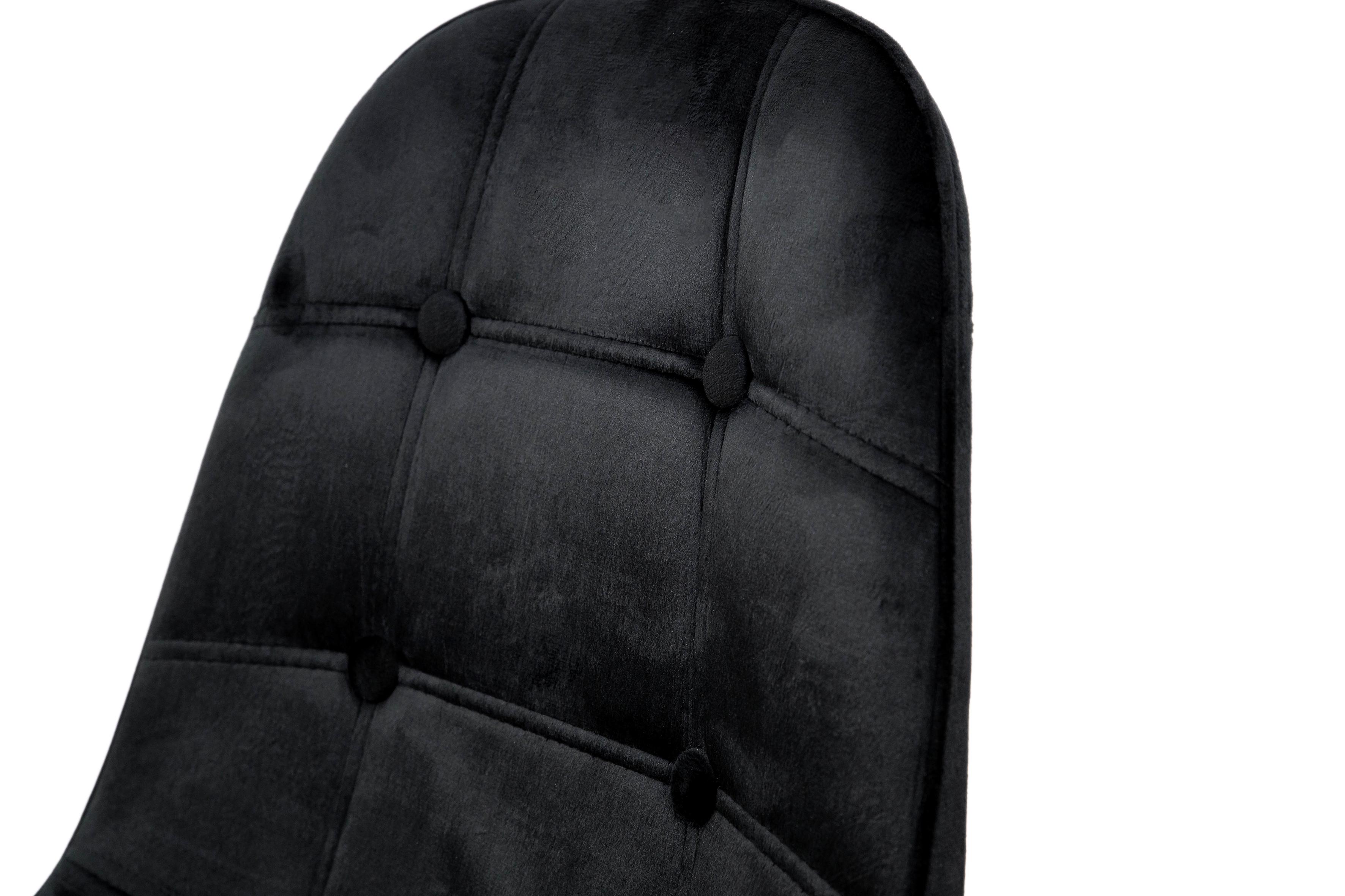 Стілець для кухні та вітальні Джастін Justin велюр 460х840х500 мм Чорний (GAА0057238) - фото 9 Стілець для кухні та вітальні Джастін Justin велюр 460х840х500 мм Чорний (GAА0057238) - фото 9