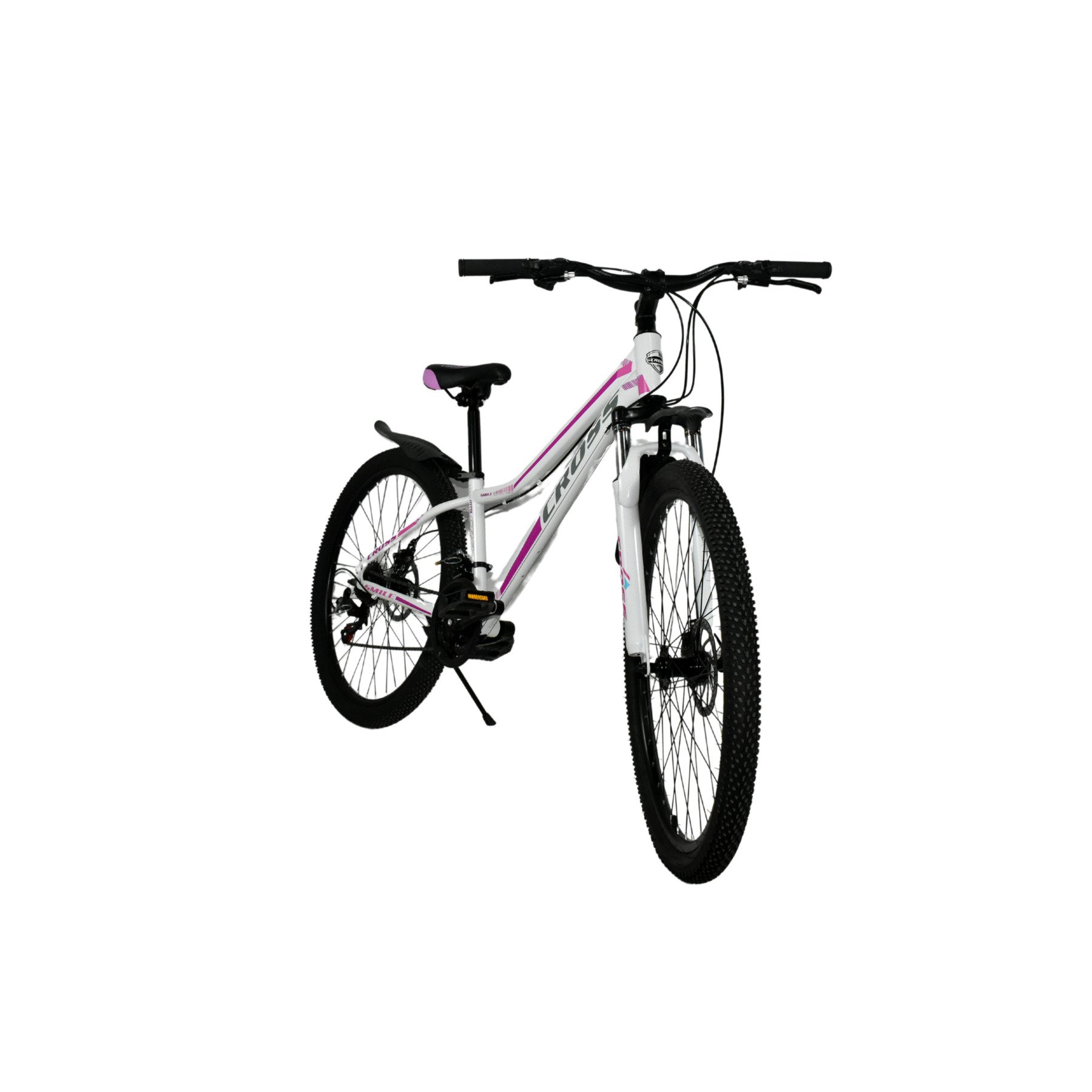 Велосипед подростковый Cross Smile от 125 см 24" 12" White/Violet (e82aa92a) - фото 2