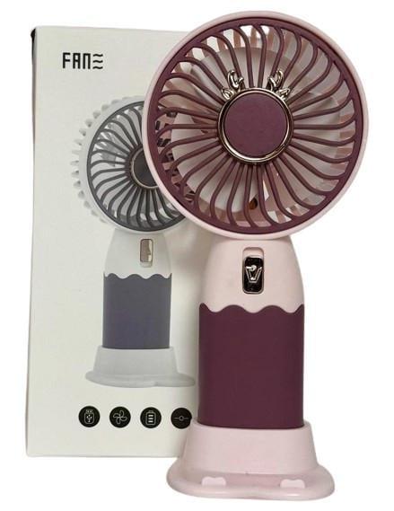 Вентилятор портативный Portable Mini Fan USB аккумуляторный 18650 Бордовый (10960)