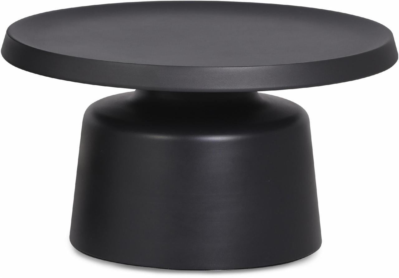 Стол кофейный Solis 70х70 см Black top/Black base (13964)