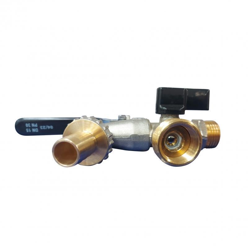 Кран поливний SD Plus ЗР 2 виходи 1/2x3/4" (SD141W15) - фото 3