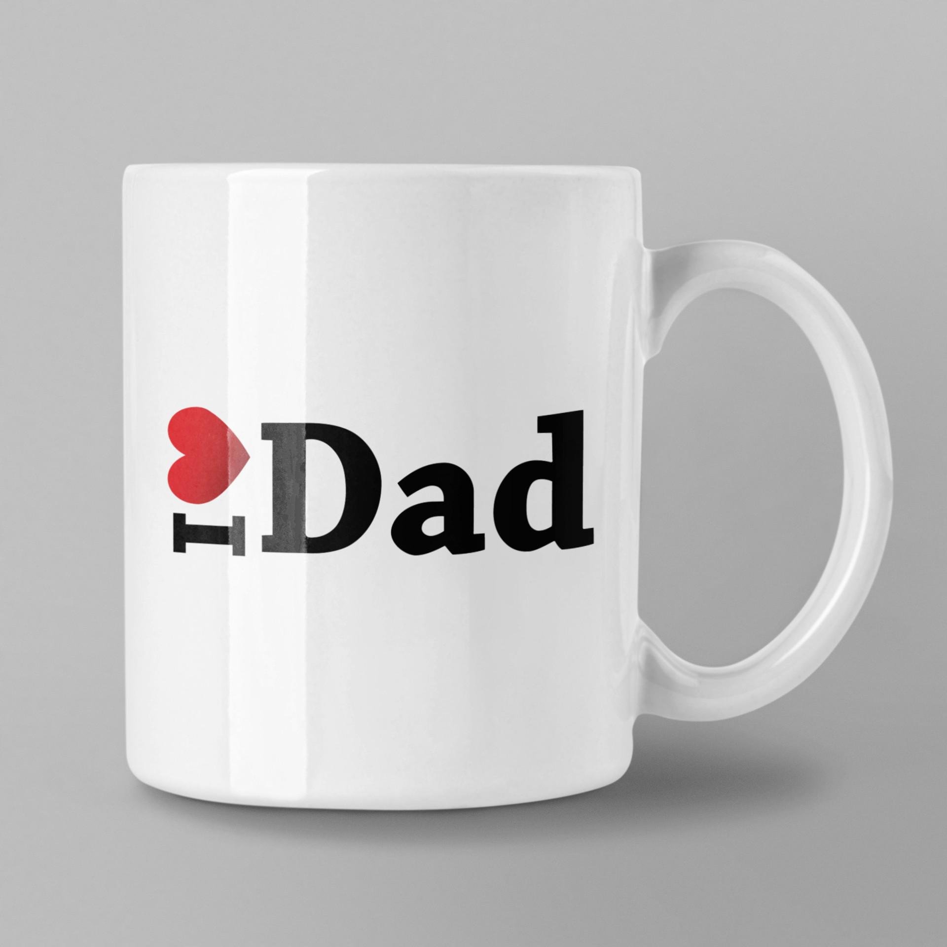 Чашка для папы с надписью "I Love Dad" 330 мл (14975941)