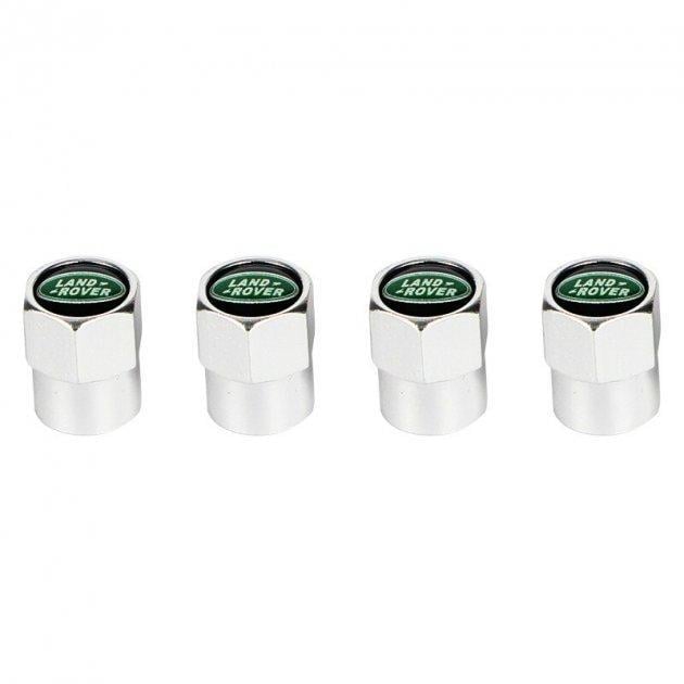 Набор колпачков на ниппель для автомобиля SUNROZ Caps Short Range Rover 4 шт. Silver