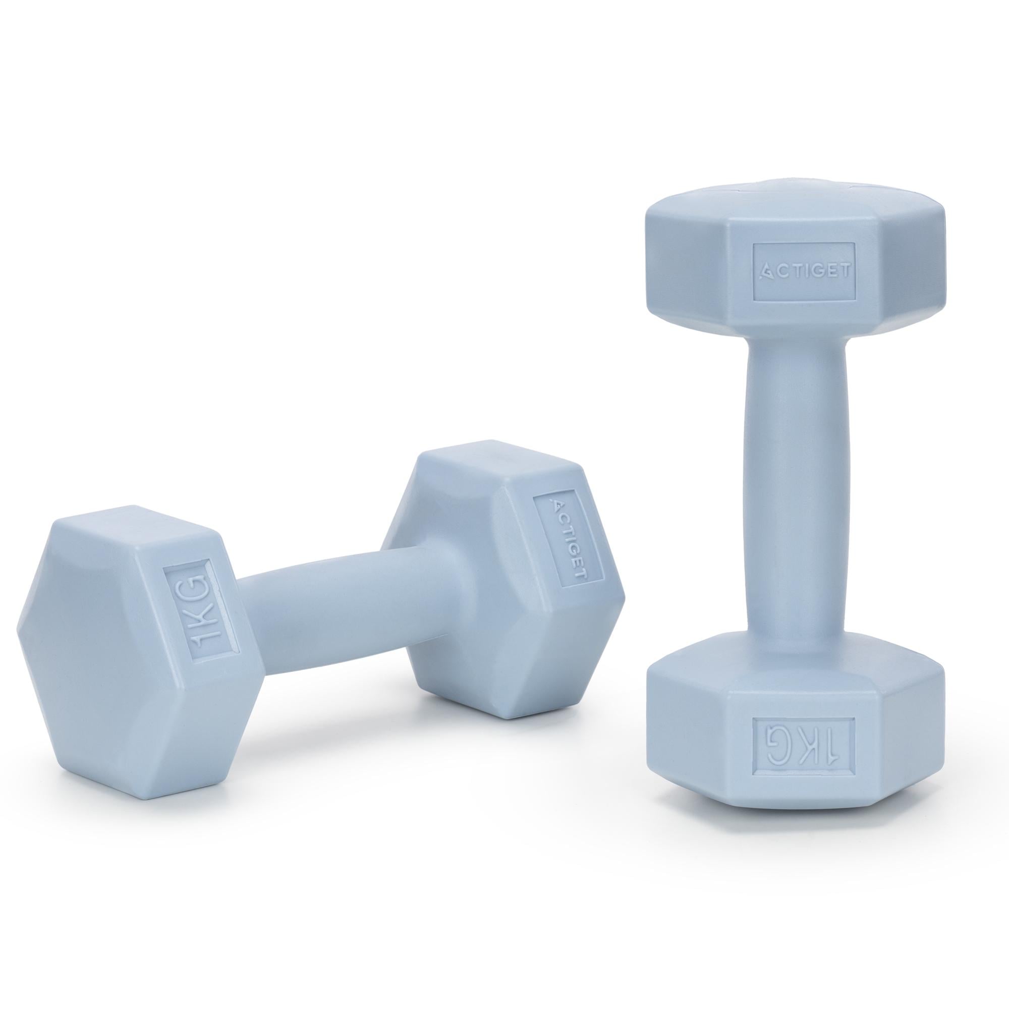 Гантели Actiget Hex ACT0156 2 шт. 1 кг Sky Blue (5889)