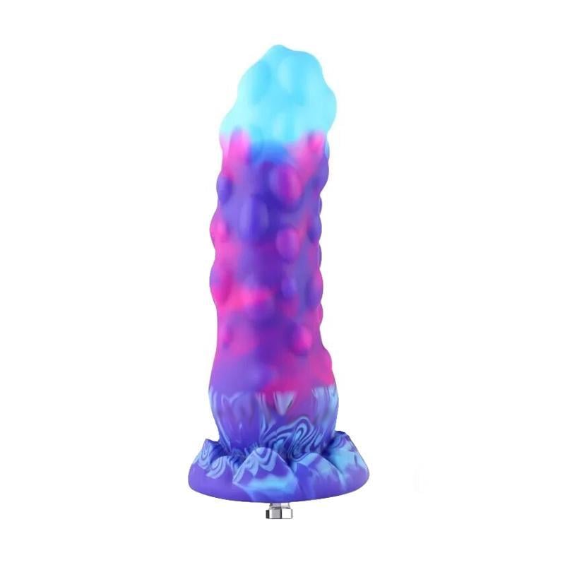 Фаллоимитатор-насадка Hismith 7,48" Silicone Dildo HSA138 Monster Series 19 см Фиолетовый (40508)
