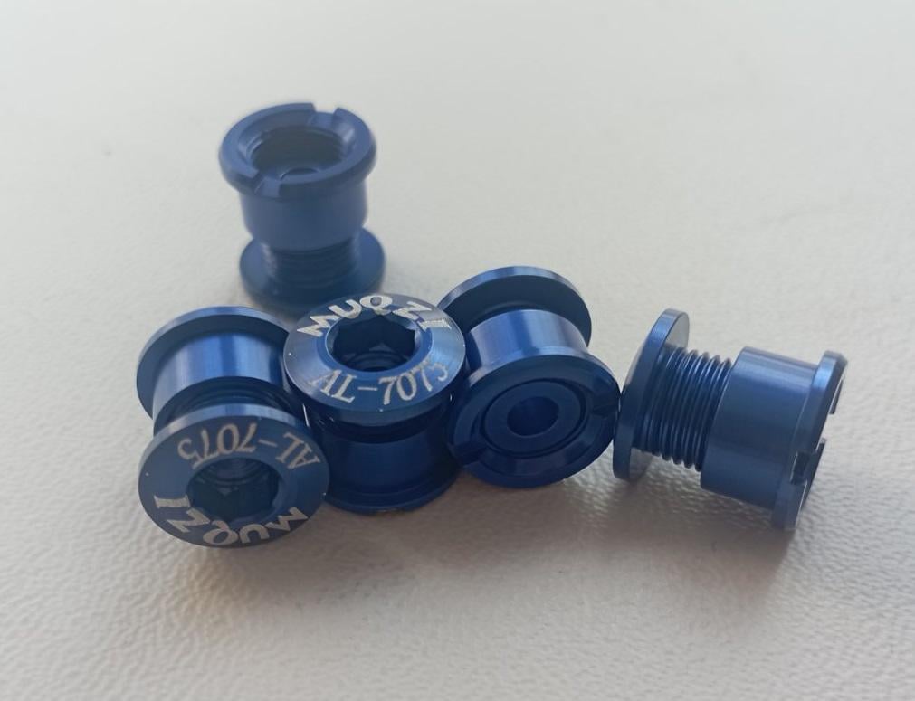 Бонки для крепления одинарной звезды MUQZI 6,5/10 мм алюминий 5 шт. Синий (50000442)