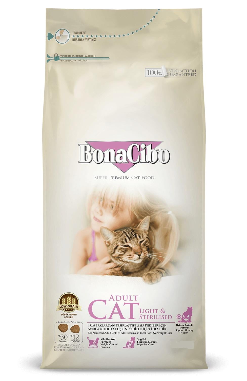 Корм сухий для котів BonaCibo Cat Light & Sterilized 5 кг (BC405680)