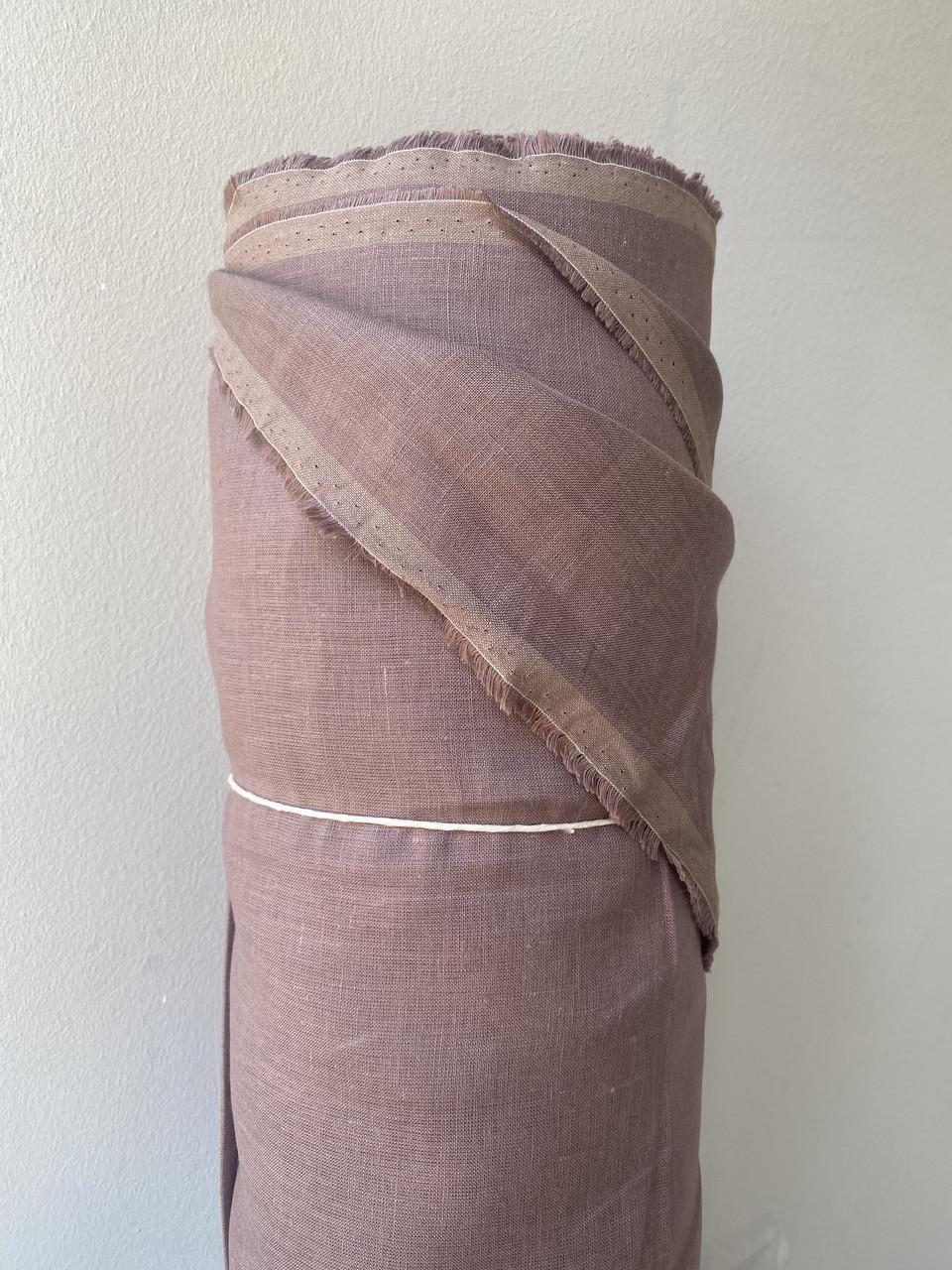 Ткань LINEN PLUS льняная 260 см 1637 Светло-коричневый - фото 7