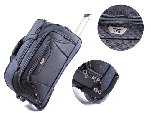 Сумка дорожная Wings c1055 50 л на 2 колесах Серый (10228265) - фото 8 Сумка дорожная Wings c1055 50 л на 2 колесах Серый (10228265) - фото 8