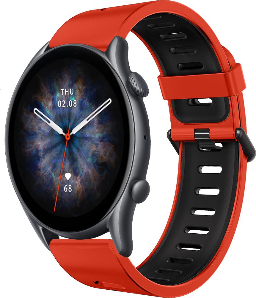 Ремешок Traf для Amazfit GTR 3 Pro Orange/Black (28933)