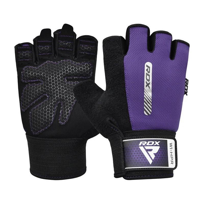 Рукавички для тренувань RDX W1H Gym Workout Gloves S Фіолетовий (23117-01)