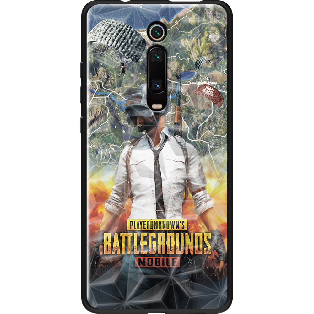 Чехол BoxFace Xiaomi Mi 9T / Mi 9T Pro PUBG Mobile Черный силикон с призмой (37376-up2309-37866)