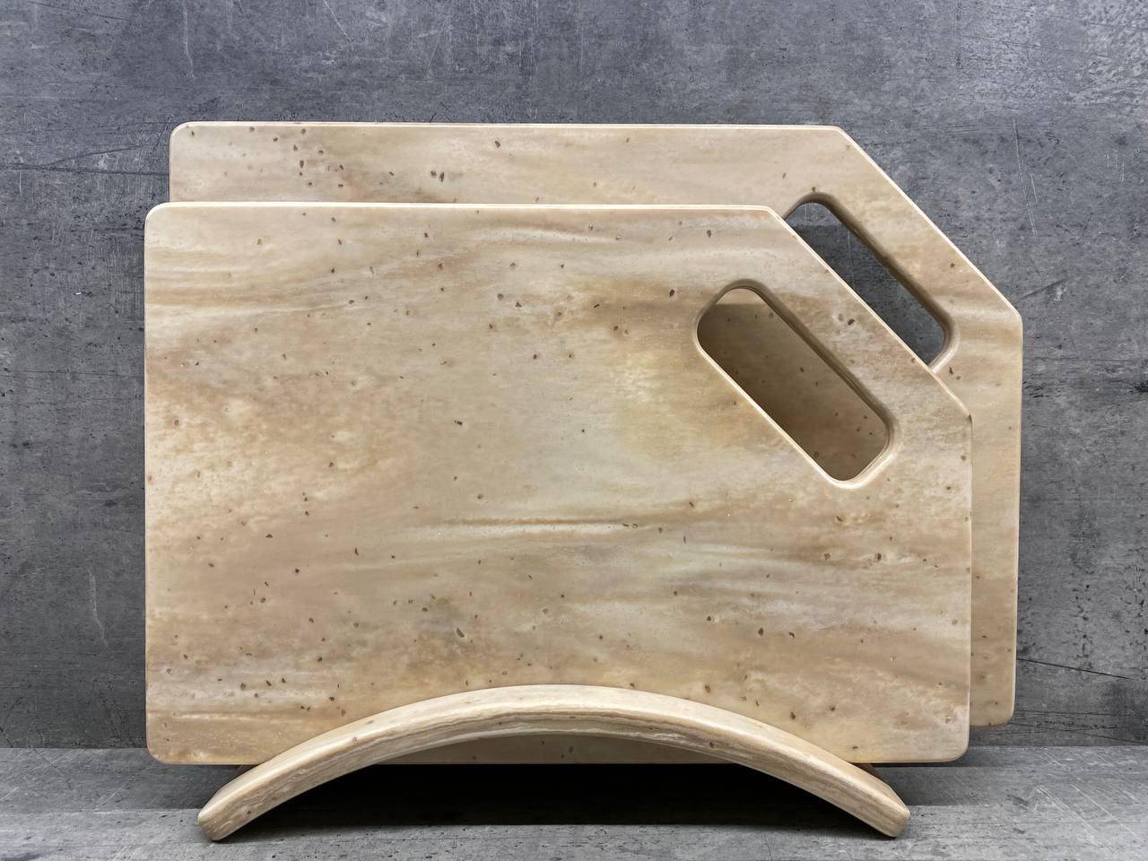 Набір дошок кухонних Silkwood зі штучного каменю на підставці 2 шт. (215) Набір дошок кухонних Silkwood зі штучного каменю на підставці 2 шт. (215)