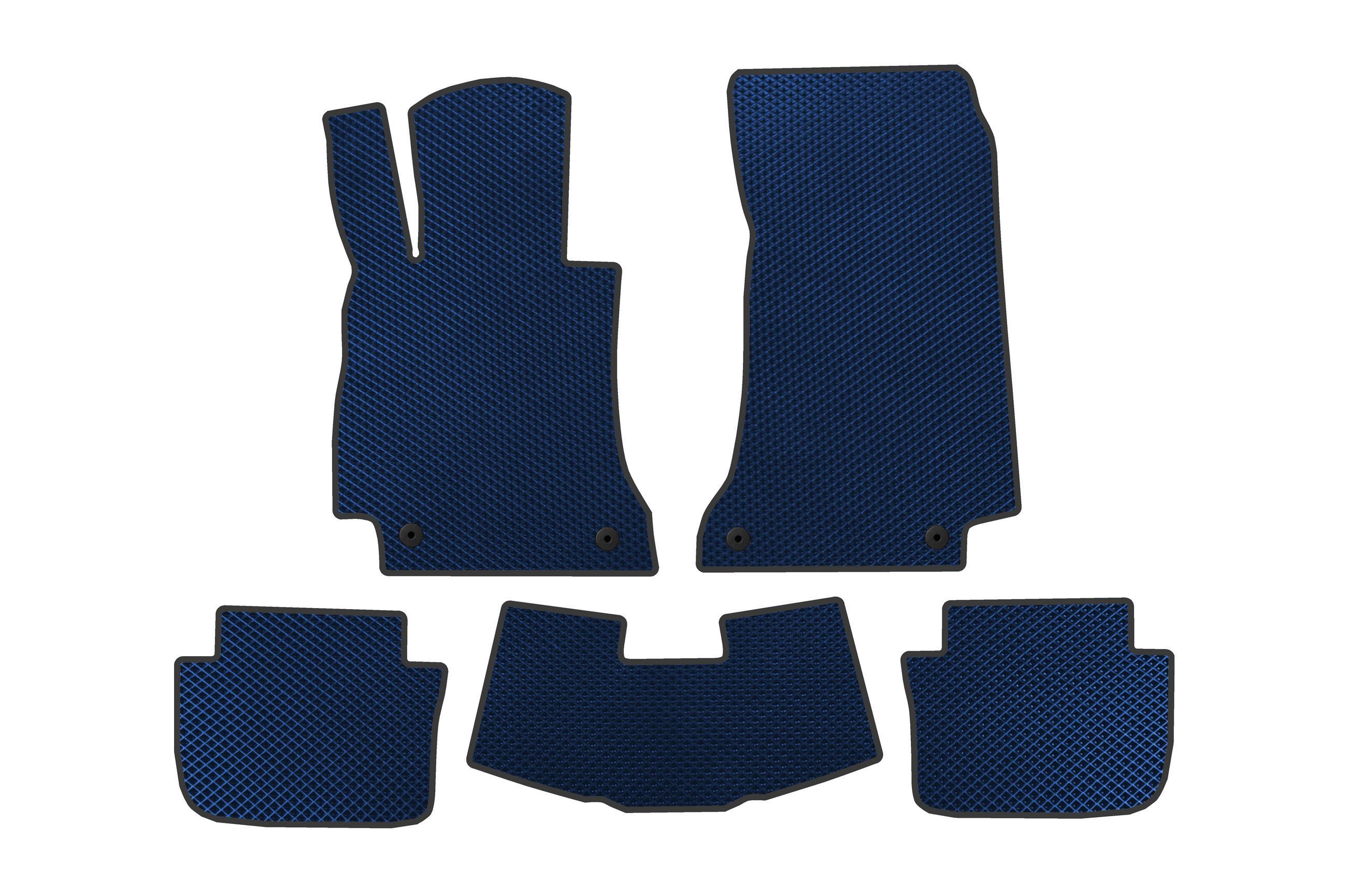 Коврики в автомобиль EVA Digital Designs Cabrio для Mercedes E-сlass W214 2023- гг. этилвинилацетат Синий (183827)