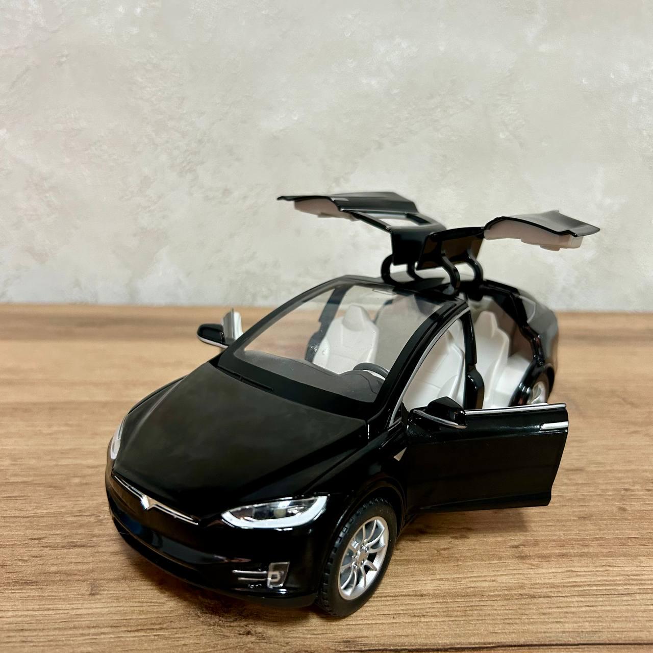 Игрушечная машинка Tesla Model 1:24 металлическая Черный (2403C black) - фото 9