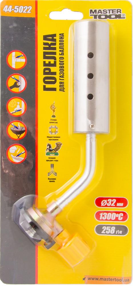 Пальник для газового балона Mastertool Вега D 32 мм подовжене сопло 1300° С обертання 360° (44-5022) - фото 2 Пальник для газового балона Mastertool Вега D 32 мм подовжене сопло 1300° С обертання 360° (44-5022) - фото 2