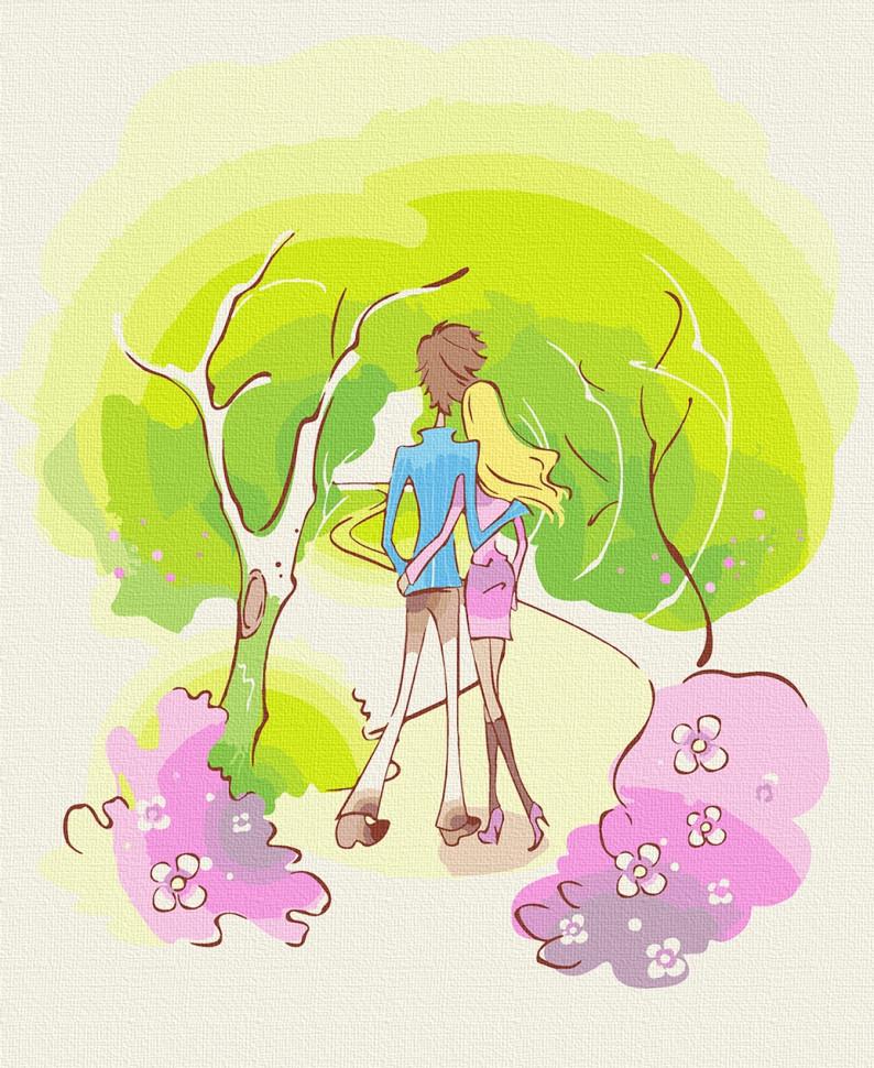 Картина за номерами Art Craft Почуття Прогулянка 30х38 см (10256-AC)