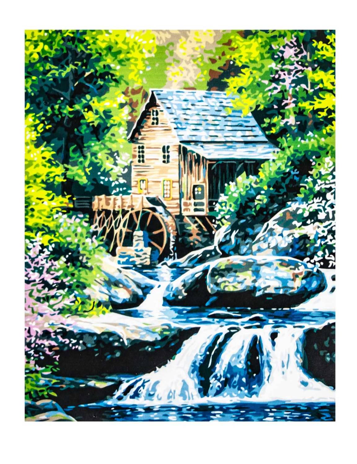 Картина по номерам Мельница с красками и кистями 40х50 см Multicolor (1009839902)