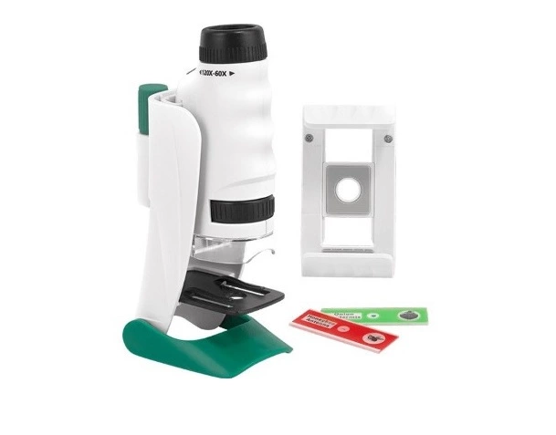 Микроскоп портативный научный Science Сan Scientific Microscope 160007 3в1 White/Green