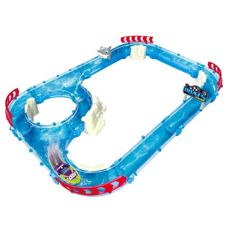 Игровой набор ZURU Micro Boats Shark Attack Challen гe водяной трек "Нападение акулы" 32 поз. (SUN5047)