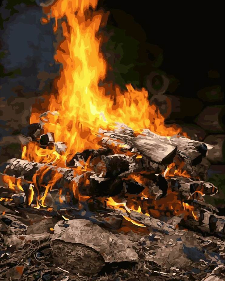 Картина по номерам Brushme Костер (GX21741)