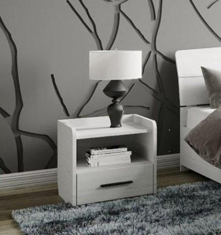Тумба прикроватная Эверест Т-1 с ящиком и полкой Нимфея альба